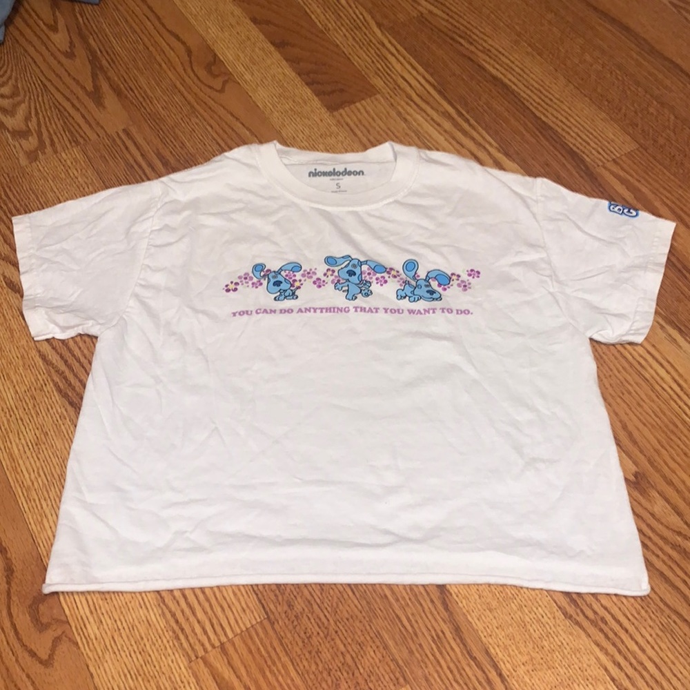 BLUE CLUES CROP TOP:brand new!